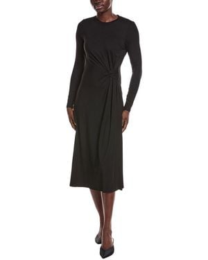 10 Crosby Derek Lam Avise Viscose Jersey Draped Dress - Black