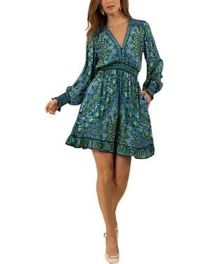 Hale Bob Raya Mini Dress - Green