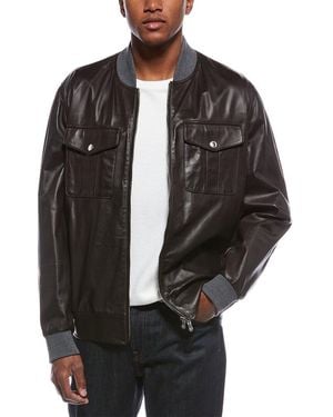 Brunello Cucinelli Leather Jacket - Black