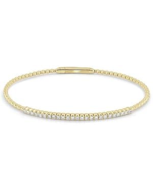 Sabrina Designs 14K 0.45 Ct. Tw. Diamond Stackable Flexible Bangle Bracelet - White