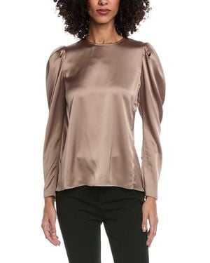FRAME Draped Femme Blouse - Red