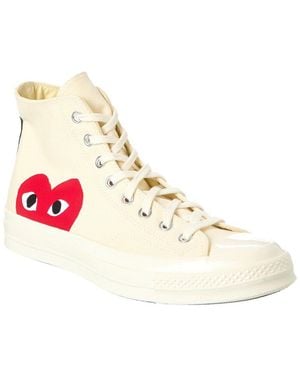 CONVERSE x COMME des GARÇONS PLAY Canvas High-Top Trainer - Pink