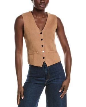 Minnie Rose Knit Snap Vest - Blue