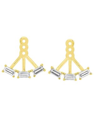 Crislu 18K & Cz Earrings - Metallic