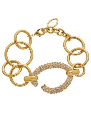Oscar de la Renta Pave O Chain Bracelet - Metallic