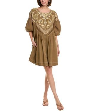 Free People Orson Mini Dress - Natural