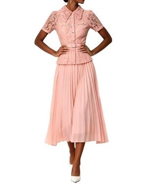 Linda Charm Shirt Dress - Pink