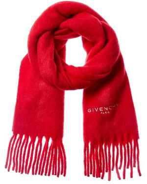 Givenchy Alpaca & Wool-Blend Scarf - Red