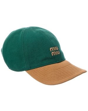 Miu Miu Baseball Cap - Green