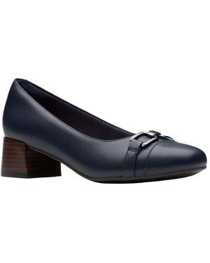 Clarks Iridessa Erin Leather Pump - Blue