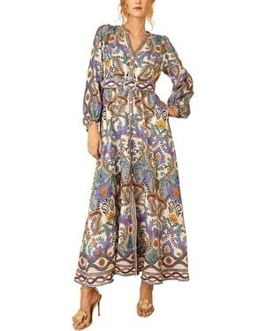 Hale Bob Ryann Linen Maxi Dress - Multicolour