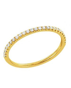 Nephora 14k 0.15 Ct. Tw. Diamond Stackable Ring - Metallic