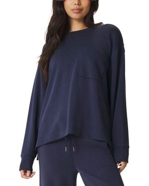 Splendid Scubasoft Crewneck Top - Blue