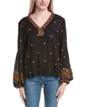 Hale Bob Embroidered Mini Dress - Black