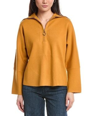 Joseph Ribkoff 1/4-Zip Pullover - Orange