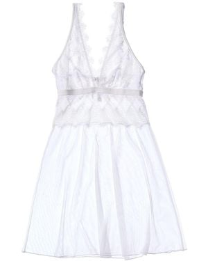 Cosabella Allure 2Pc Babydoll & G-String Set - White