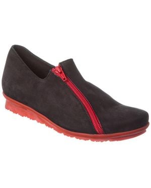 Arche Barway Leather Trainer - Red
