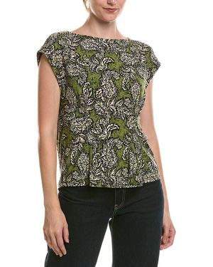 Anne Klein Tucked T-Shirt - Green