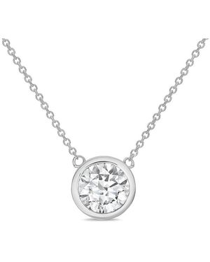 Diana M. Jewels Diana M. 14K 10.00 Ct. Tw. Lab-Grown Diamond Pendant Necklace - Metallic