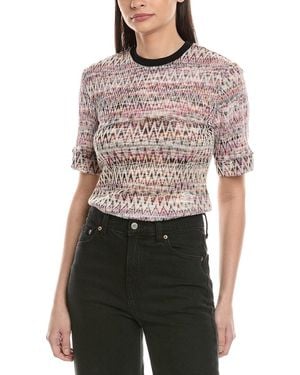 Missoni Zig Zag Patterned Cropped Knit Top - Multicolor