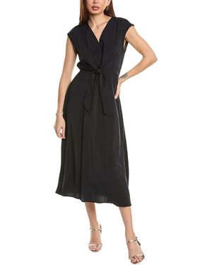 Julia Jordan Tie-Waist Midi Dress - Black