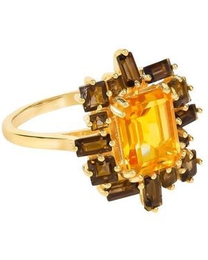 TIRAMISU 14K Over 4.00 Ct. Tw. Gemstone Solitaire Ring - Metallic