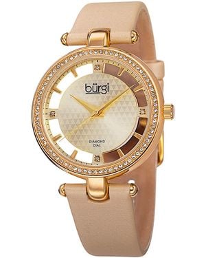 Burgi Burgi Diamond Watch - Metallic