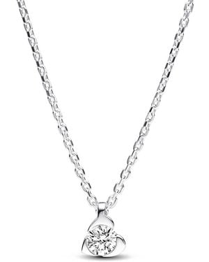 PANDORA Talisman 0.25 Ct. Tw. Lab-Grown Diamond Necklace - Metallic