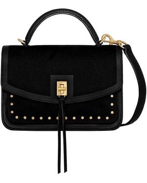 Rebecca Minkoff Darren Surplus Canvas & Leather Crossbody - Black