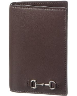Gucci Horsebit Leather Wallet - Brown