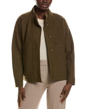Eileen Fisher Knit Wool Jacket - Brown