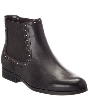 Dune Pudded Leather Boot - Black