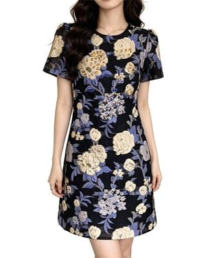 BRC By BURRYCO Short Sleeve Mini Dress - Blue