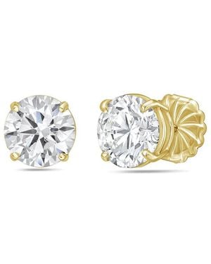 Diana M. Jewels Diana M. 14K 15.00 Ct. Tw. Lab-Grown Diamond Stud Earrings - Metallic
