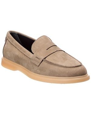 Bally Webby Leather Loafer - Brown
