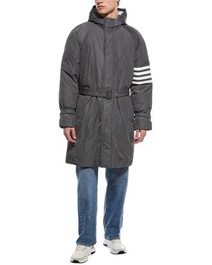 Thom Browne Bar Down Parka - Grey