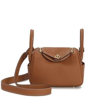 Tiffany & Fred Paris Mini Leather Satchel - Brown