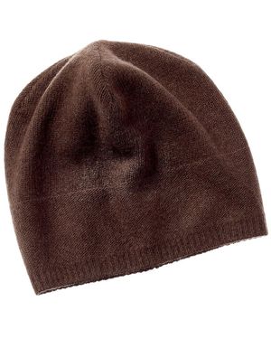 Portolano Slouchy Cashmere Hat - Brown