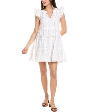 Sail To Sable Eyelet Mini Dress - White
