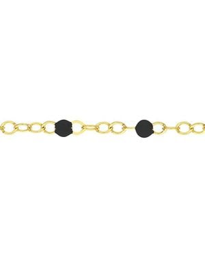 HAWLEY ST 14K Piatto Anklet - White