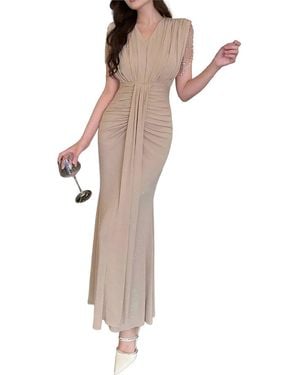 BURRYCO Short Sleeve Maxi Dress - Multicolour