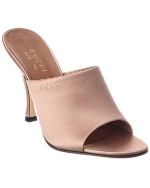 Gucci Satin Sandal - Natural