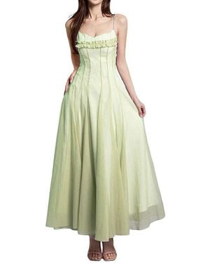Linda Charm Midi Dress - Green