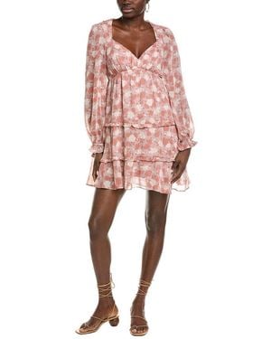 Marion Print Midi Dress - Pink