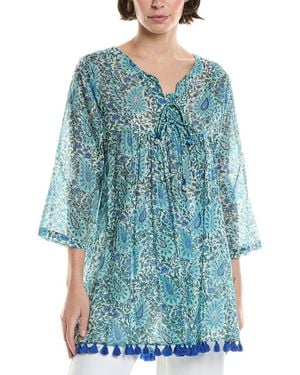Ro's Garden Seychelles Tunic Dress - Blue