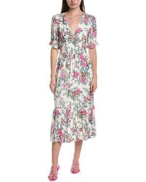 Saltwater Luxe Short Sleeve Midi Dress - White