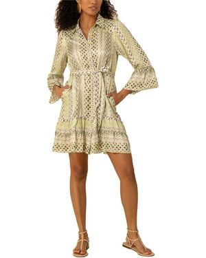 Hale Bob Julieta Silk-Blend Mini Dress - Natural
