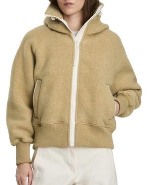 Canada Goose Chilliwack Wool-Blend Fleece Bomber Jacket - Natural