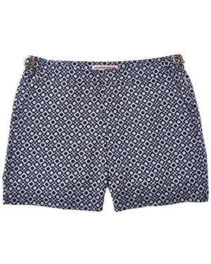Orlebar Brown Jacquard Swim Trunk - Blue
