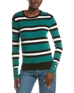 Magaschoni M Magaschoni Striped Pullover - Green